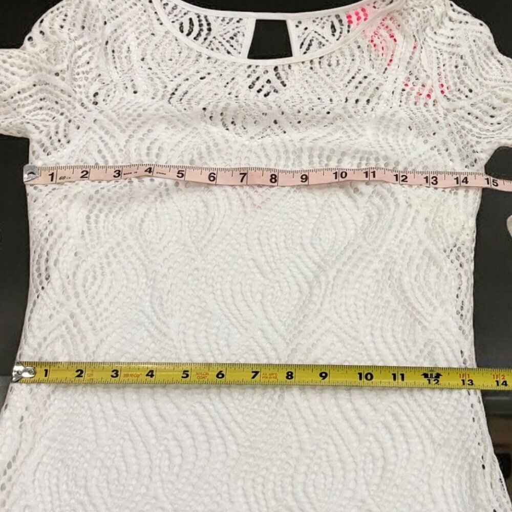 Lilly Pulitzer NWT Fontaine Dress in Resort White Flowing Leaf Lace Size XXS - Picture 6 of 14